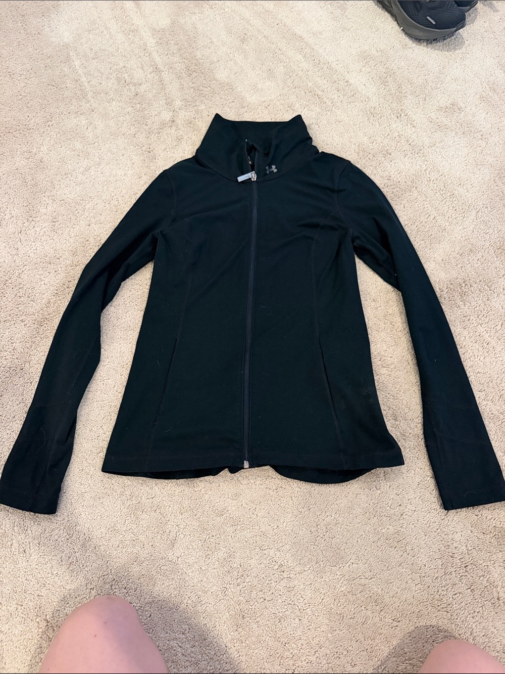 Under Armour Black Zip-Up Performance Jacket